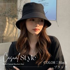 バケットハット 帽子 レディース アイボリー バケハ シンプル 韓国