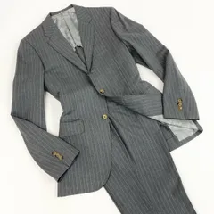 43e12 A BATHING APE アベイシングエイプ ユナイテッドアローズ別注 シングルスーツ ストライプ 裏地総柄 サイズ46 グレー メンズ 男性用