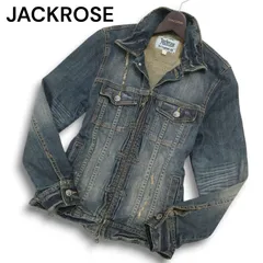 JACKROSEブラック デニム 新品タグ付き JACKROSE デニムジャケット gジャン 「THE ROLLING STONES