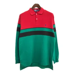 Polo by Ralph Lauren ポロ ラルフローレン ラガーシャツ 長袖ポロシャツ マルチカラー (メンズ L) 中古 古着 T4417