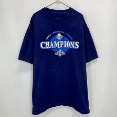 【古着】MLB タンパベイ・レイズ 2008 ア・リーグ優勝 スポーツTシャツ