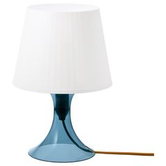 LAMPAN ラムパン テーブルランプ, ダークブルー/ホワイト, 29 cm IKEA