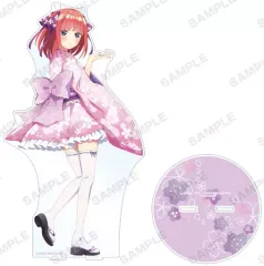 【中古】アクリルスタンド・アクリルパネル 中野二乃 描き下ろしイラスト 桜和装ver. 1/7スケール BIGアクリルスタンド 「五等分の花嫁∬」