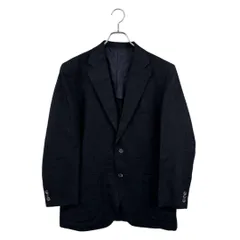 Burberry◆テーラードジャケット  バーバリー リネン混 無地 ネイビー系   メンズ サイズ L 6