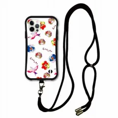 [iPhone11 Pro Max] スマホショルダー付 スカラー iPhoneSE 第3世代 ケース 耐衝撃 i-coronケース iPhone16 15 14 13 12 11 スマホケース アイフォン 全機種対応 スマホカバー scolar 鳥と花 水彩