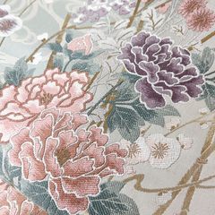 大人のゆかた◇新品！高級綿麻浴衣4点セット◎プレタ浴衣・単帯・帯〆