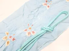 【一輝堂】リサイクル着物 帯揚げ帯締めセット 丸組 絞り 花地紋 帯締 帯揚 25w07-9422