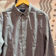 古着　シャツ　長袖　チェック　柄　メンズ