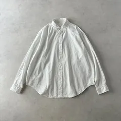 THE SHINZONE ザ シンゾーン / STRIPED DADDY SHIRT 長袖 ストライプ ボタンダウン ダディシャツ / レディース RS /　ホワイト 白 / 日本製 / 近年モデル ビッグシルエット オーバーサイズ