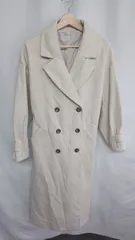 ■ ⊇ CLASSICALELF ダブルボタン 長袖 テーラードコート サイズM ベージュ レディース E  【1409100053869】