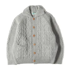 FREAKS STORE フリークスストア カーディガン ヘザーグレー サイズ:M | 襟付き ケーブル ニット カーディガン (213-1315) | トップス セーター 羽織り【メンズ】【中古】