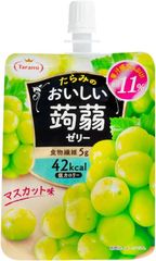 M003	こんにゃくゼリー6個　たらみ　おいしい蒟蒻ゼリー　マスカット味　150g×6個　パウチだから持ち運びが便利　ノドが渇いたときや小腹が空いたときとかに　コンニャクゼリーだからカロリー控えめ　飲み終わった後の容器はゴミ箱に！	4955129014901