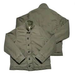 ラルフローレン　N1デッキジャケット　ユーティリティ　チンストラップ付　Mサイズ 90's Polo Ralph Lauren(ラルフローレン) レザージャケット チン
