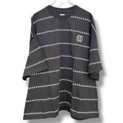 SEE SEE Tシャツ ブラック GRITTER BOARDER - メルカリ