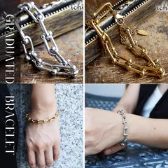 ハードウェア ブレスレット ゴールド シルバー グラジュエイテッド Uチェーン ステンレス 金属アレルギー 華奢 おしゃれ シンプル アクセサリーポーチ 安い プチプラ Tシャツ 人気 プレゼント 錆びない ギフト オフィス デート お守り ラッピング 巾着