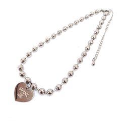 82.SWANK HEART TAG NECKLACE【併売品】