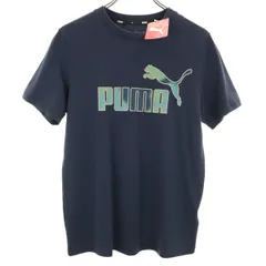 未使用 PUMA プーマ 半袖 Tシャツ S ネイビー メンズ 古着