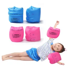ブルー 1ペア+ピンク 1ペア GreenGee 浮き輪 4個セット アームリング 腕浮き輪 子供用 大人用腕浮き輪【90kg未満】水泳補助 水泳練習用具 水遊び スイミング 補助具 強い浮力 海水浴 海 川 プール 水泳 男女兼用 水泳用品