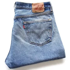 00s メキシコ製 Levi'sリーバイス 501 ダメージ デニムパンツ W38★SDP3864 オールド ジーンズ ストレート クラッシュ ボロ ビッグサイズ