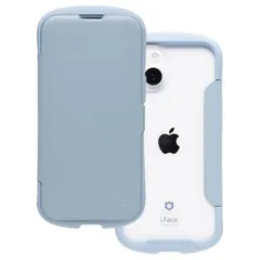 iFace Reflection iPhone 14/13 ケース 手帳型 クリアケース (ペールブルー)【 アイフェイス スマホケース 耐衝撃 iPhone13 アイフォン14 アイフォン13 手帳 ダイアリー [ペールブルー] [iPhone 14/13]