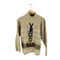 カステルバジャックスポーツ CASTELBAJAC SPOT Jean-Charles de アニマルデザイン モックネックボーダーニット レディース FREE 