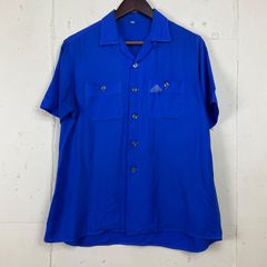 NAT NAST ボーリングシャツ レーヨン 50s 開襟シャツ ポケット付