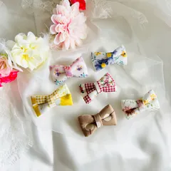 リボンヘアアクセサリー☆ヘアゴム☆ヘアクリップ