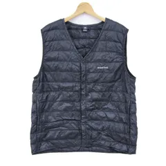 モンベル ダウンベスト ジャケット アウター スペリオダウンVネックベスト 1101577 大きいサイズ メンズ XLサイズ 黒 mont-bell 【中古】