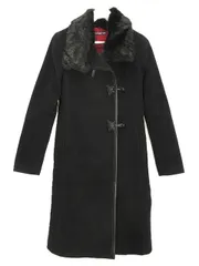 ヴィヴィアンタム VIVIENNE TAM チャイナ ロング コート アンゴラ ウール 0 ブラック 黒 ファー付き 上着 アウターのサムネイル