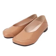 ☆ ライトブラウン ☆ 40(25cm) ☆ パンプス 走れる 痛くない パンプス コンフォートシューズ レディース カジュアルシューズ フラットシューズ ローヒール レディース靴 レディースシューズ フラット ラウンドトゥ 走れる 痛くなりにくい 歩きやすい