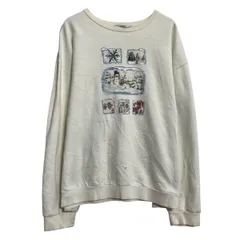 NORTHERN Reflections プリントスウェット トレーナー XL ホワイト ビッグサイズ プルオーバー 裏起毛 古着卸 アメリカ仕入 a612-7933