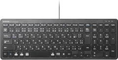 エレコム キーボード 有線 パンタグラフ コンパクトキーボード ブラック TK-FCP097BKのサムネイル