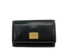 Salvatore Ferragamo (サルヴァトーレフェラガモ) レザー 6連キーケース イタリア製 IR-221794 ブラック レディース/028