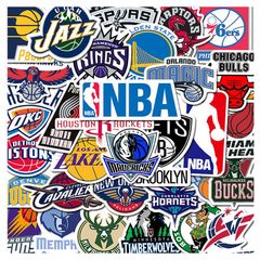 【大人気！】32枚 NBAステッカー セットバスケットボールチームロゴステッカー エヌビーエー防水シール おしゃれ DIYステッカー スノーボード スーツケース ギター 車 自転車 水筒 スケートボード バイク ヘルメット パソコンスマホ ステッカー 子供 学