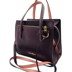 美品 サルヴァトーレフェラガモ エイミー トートバッグ ガンチーニ レザー FERRAGAMO フェラガモ エイミー ガンチーニ トートバッグ レザー