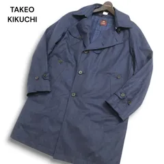TAKEO KIKUCHI タケオキクチ 秋冬 ライナー付き★ トレンチ コート Sz.2　メンズ ネイビー