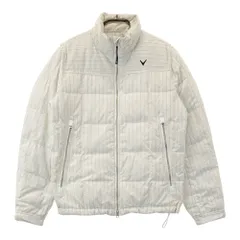 サイズ：M CALLAWAY キャロウェイ  蓄熱裏地付き ダウンジャケット ストライプ柄 ベージュ系 [240101479826] ゴルフウェア メンズ ストスト