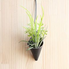 レザーハンギング【グレー】 T-64 ※植物は付きません 本革 牛革 室内インテリア ハンギングレザーポット