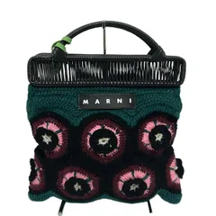 ♡美品♡マルニMARNI クロシェバッグ ブラック ベージュ MARNI MARKET クロシェ フィッシュミニバッグ