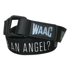coco 中古 ワック WAAC ベルト 黒 ブラック グログランテープベルト リングベルト 中古 ワック WAAC ベルト 黒 ブラック グログランテープベルト