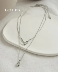 GOLDY/ゴールディ/ドロップ メタル × フック レイヤード ネックレス/アクセサリー/3241110