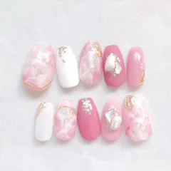 ネイルチップ　ニュアンスオーロラチップ