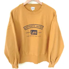 (^w^)b Lee リー AUTHENTIC JACKET LT6142 長袖 スウェット トレーナー プルオーバー ストリート カジュアル デイリー タウンユース アウトドア レジャー スポカジ オーバーシルエット イエロー系 レディース サイズL