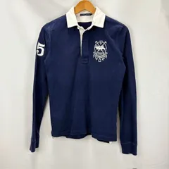RALPH LAUREN ラガーシャツタイプ 長袖 ポロシャツ サイズⅬ 刺繍 インパクト21 07070305 02
