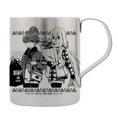 『ゆるキャン△ SEASON3』 描き下ろし リン＆なでしこ 二層ステンレスマグカップ ゼブラでお買い物Ver.のサムネイル