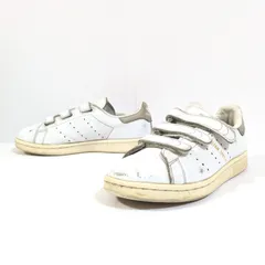 定番人気アイテム◎【adidas】アディダス スニーカー ローカット シューズ BY9192 STANSMITH トレフォイルロゴ ベルクロ スタンスミス 白 ホワイト レディース サイズ22.5cm /M32451HH