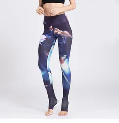 ヨガパンツ ヨガウェア レギンス レディース トレンカ 花柄 総柄 おしゃれ スポーツウェア フィットネスウェア スポーツタイツ ロング ストレッチ 伸縮性 吸汗 速乾性saibei02