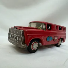 マルサン　ブリキ車 マルサン アメ車 ブリキ 自動車 長さ 26．0cm 当時物