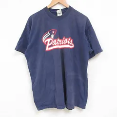 XL/古着 フルーツオブザルーム 半袖 ビンテージ Tシャツ メンズ 00s ペイトリオッツ コットン クルーネック 紺 ネイビー 25jul15 中古