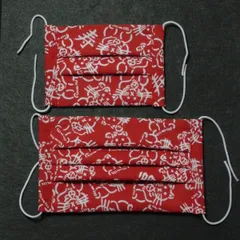 プリーツマスク★親子コーデ＊招き猫・めだか／2種類から選択